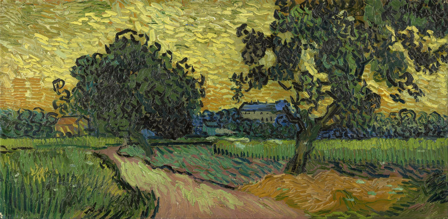 Landskab ved skumring - Vincent van Gogh