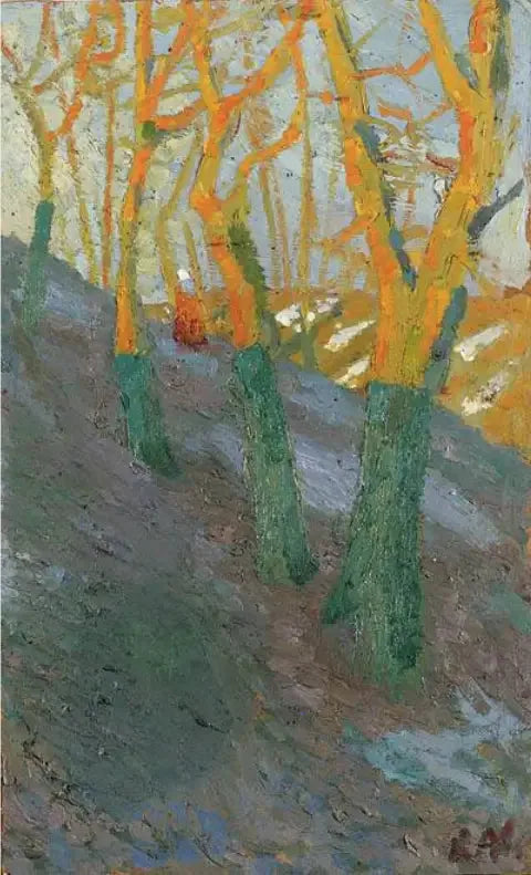 Forårsscene - Kazimir Malevich
