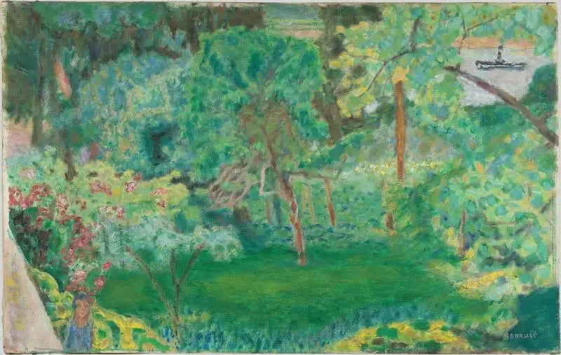 Landskab med slæbebåd - Pierre Bonnard