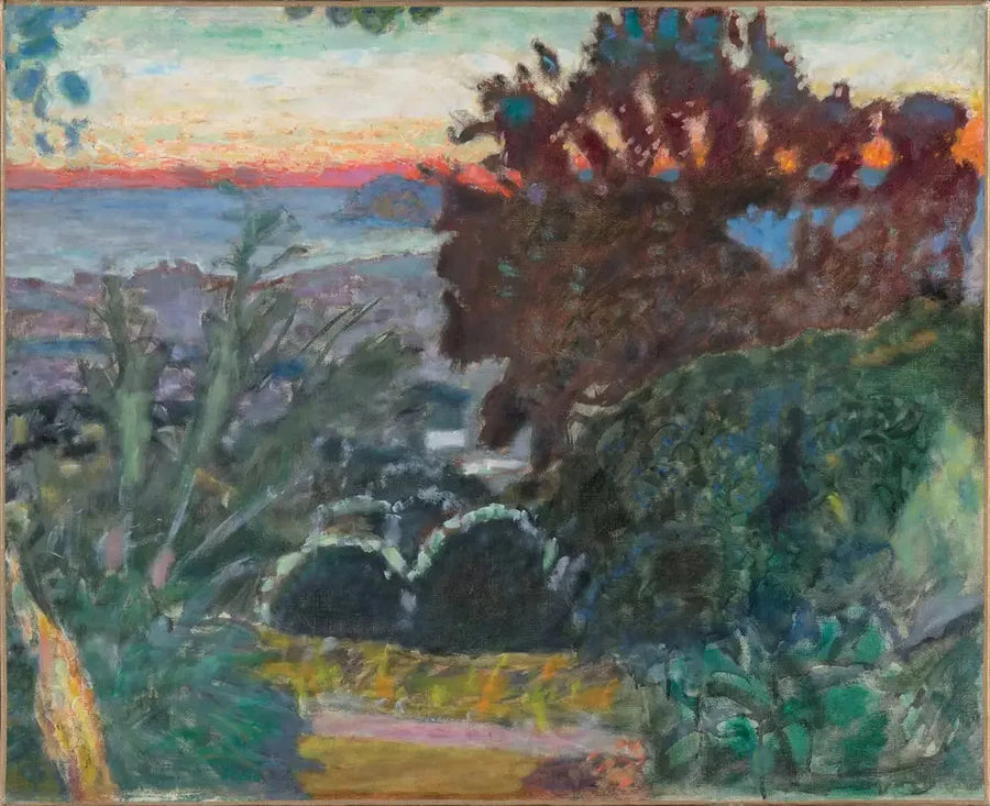 Landskab ved solnedgang, Le Cannet - Pierre Bonnard