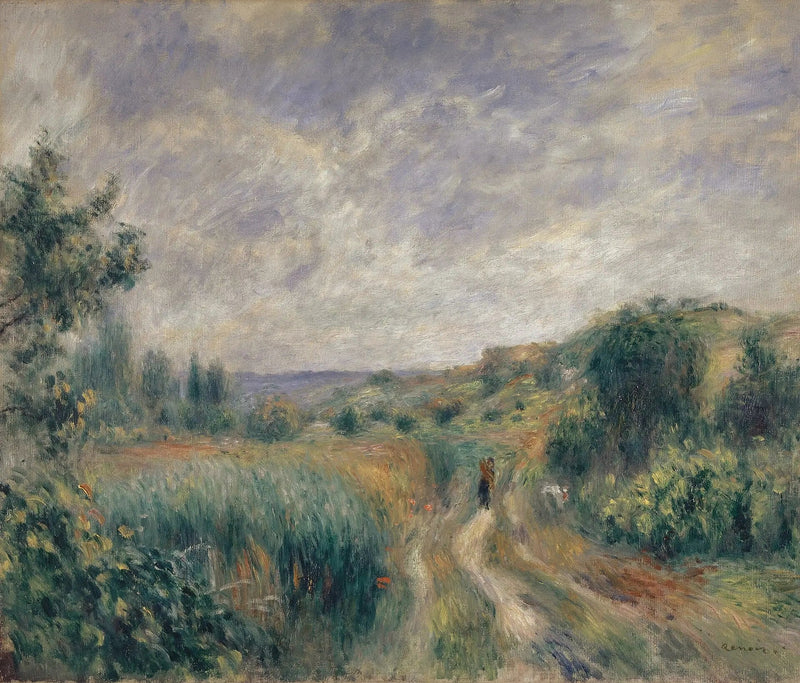 Landskab i nærheden af Essoyes - Pierre-Auguste Renoir