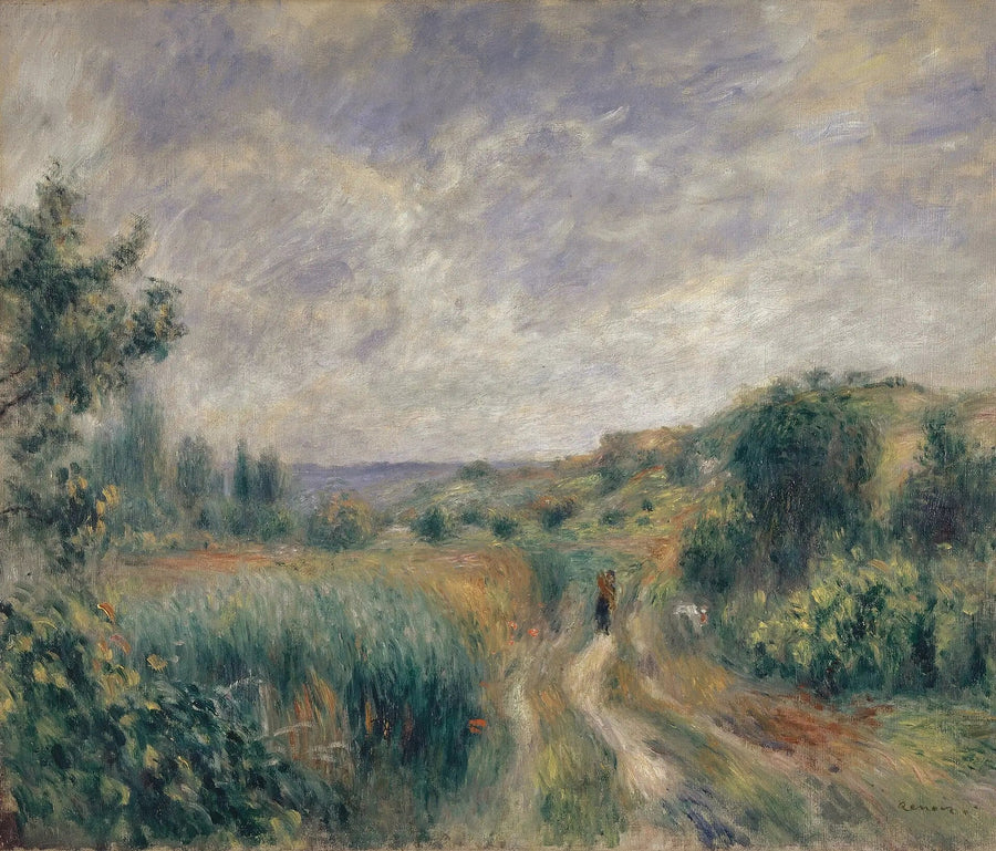 Landskab i nærheden af Essoyes - Pierre-Auguste Renoir