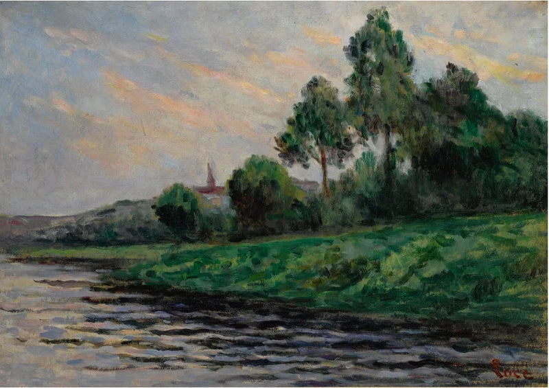 Landskab omkring Mantes - Maximilien Luce