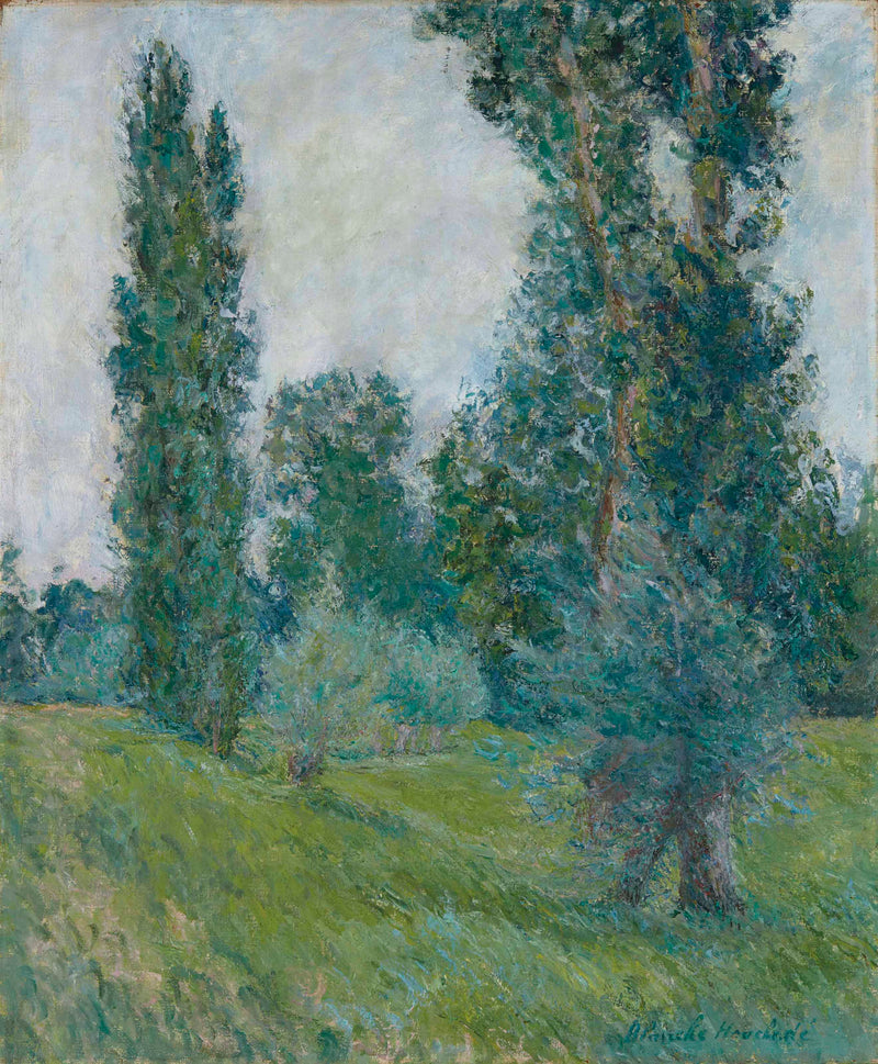 Landskab med poppeltræer ved Giverny - Blanche Hoschede Monet