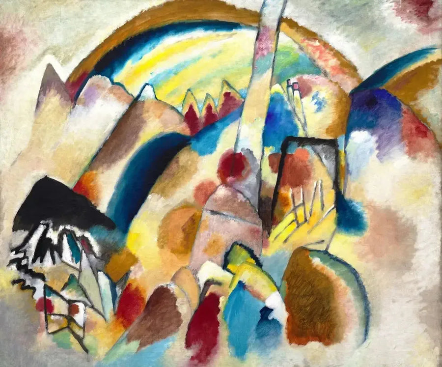 Landskab med røde pletter, nr. 2 - Vassily Kandinsky