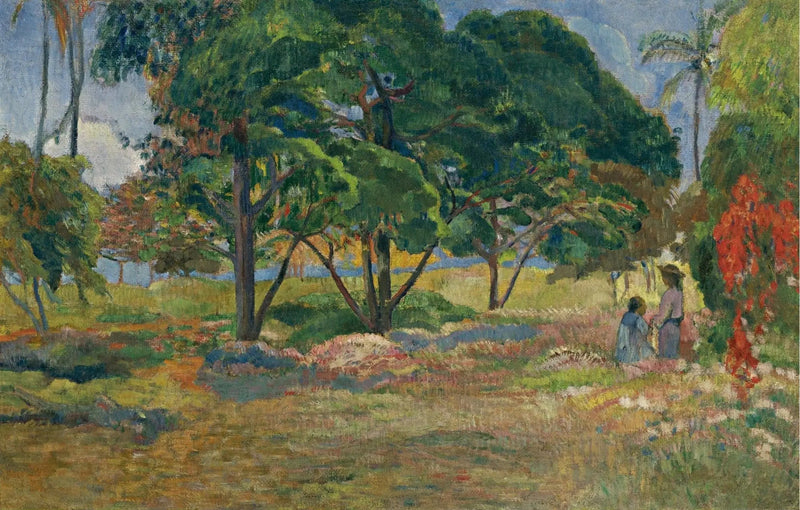Landskab med tre træer - Paul Gauguin
