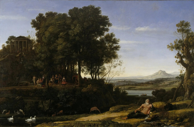 Landskab med Apollon og Muserne - Claude Lorrain