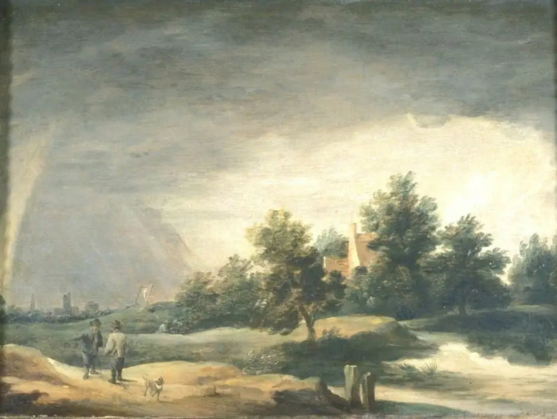 Landskab med regnbue - David Teniers den Yngre