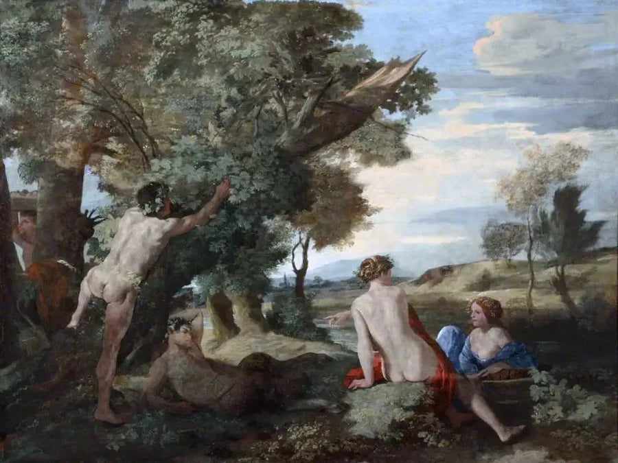 Landskab med Bacchus og Ceres - Nicolas Poussin