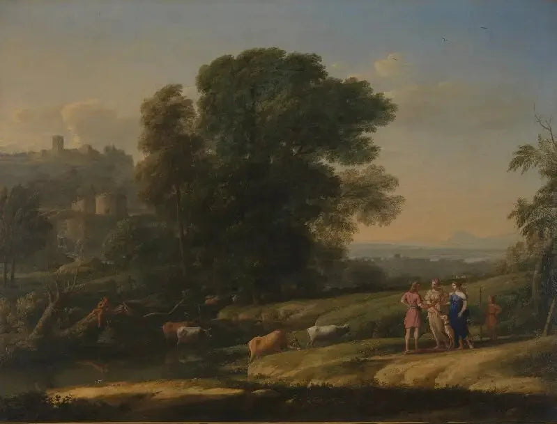 Paysage avec Céphale et Procris réunis par Diane - Claude Lorrain image 1 reproduction réalisée par Alpha Reproduction