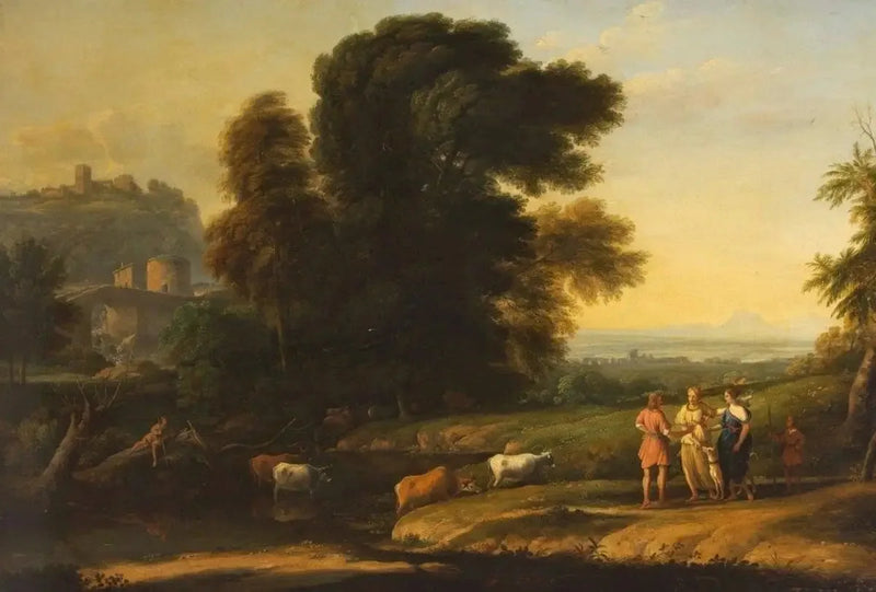 Landskab med Céphale og Procris forenet af Diana - Claude Lorrain