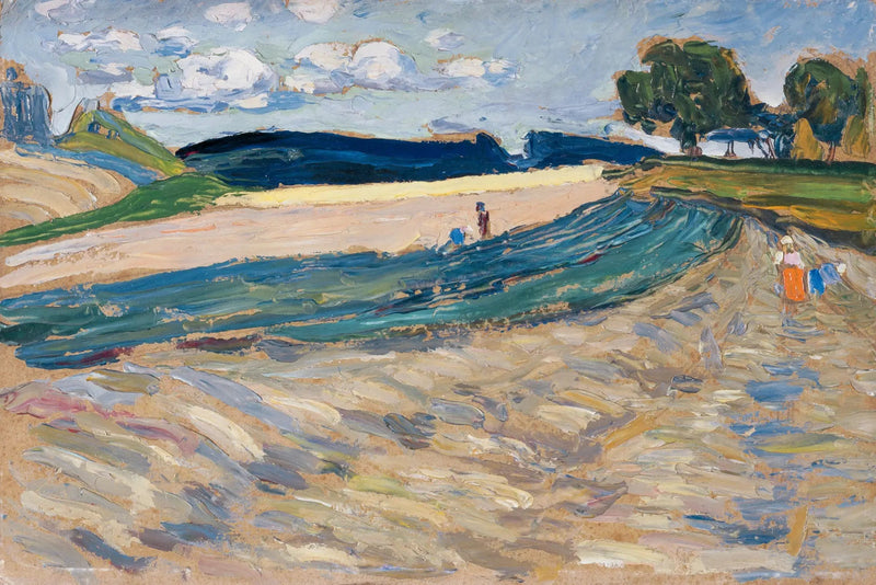 Landskab med gul mark - Vassily Kandinsky