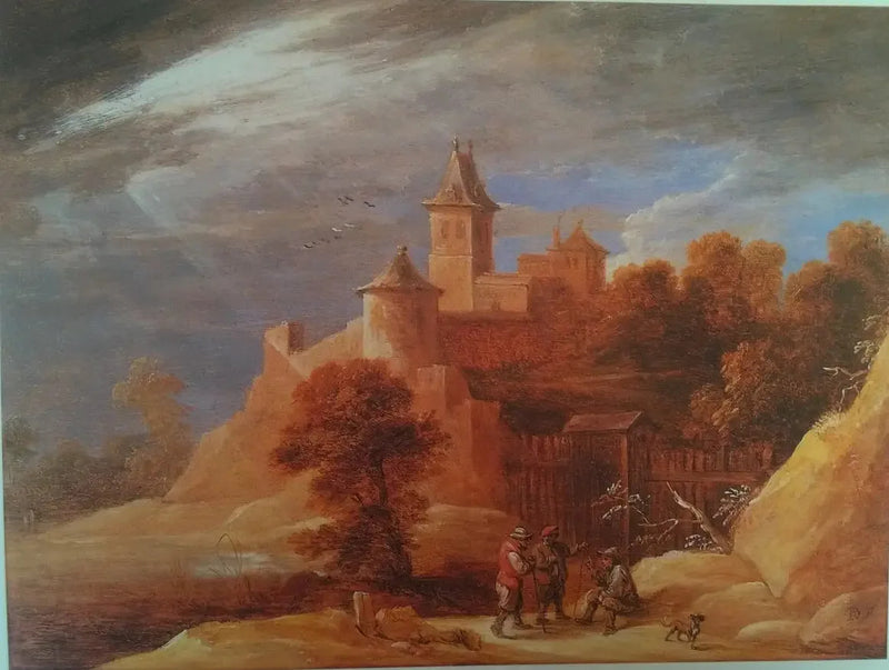 Landskab med slot - David Teniers den Yngre