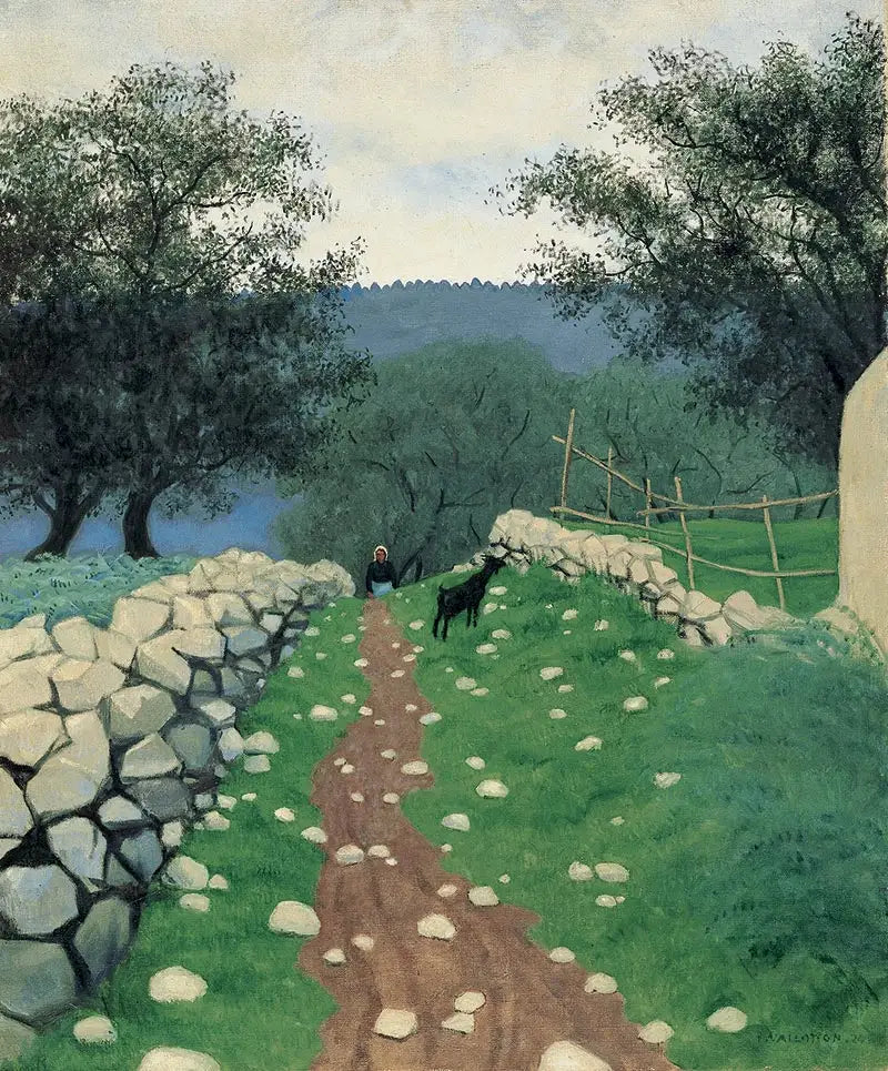 Paysage avec chèvre Vence - Félix Vallotton - Alpha Reproduction