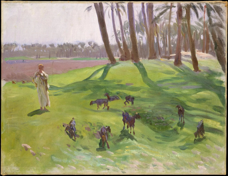 Landskab med geder - John Singer Sargent