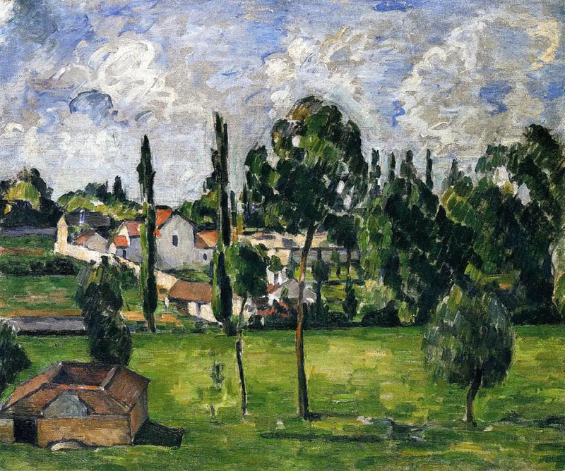 Landskab med vandledning - Paul Cézanne