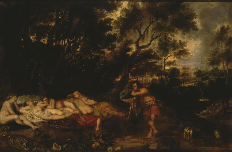 Landskab med Cymon og Iphigenia - Peter Paul Rubens