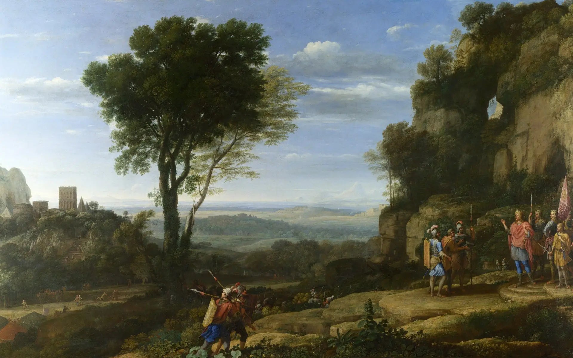 Paysage avec David à la grotte d’Adullam - Claude Lorrain - Alpha Reproduction