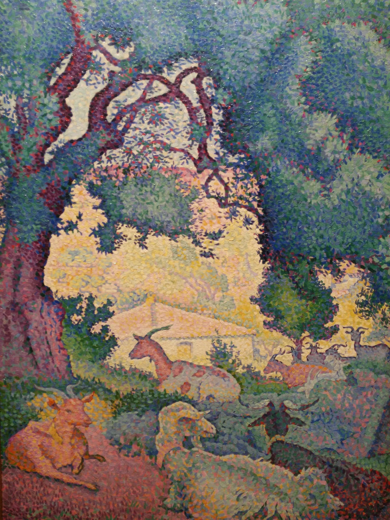 Landskab med geder - Henri-Edmond Cross