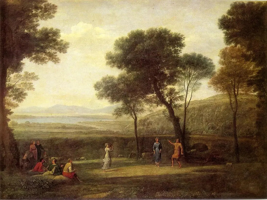 Landskab med dansende figurer - Claude Lorrain