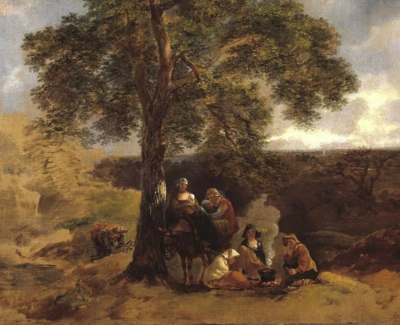 Landskab med sigøjnere - Thomas Gainsborough