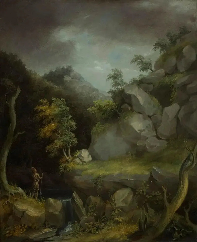 Landskab med indianere - Thomas Cole