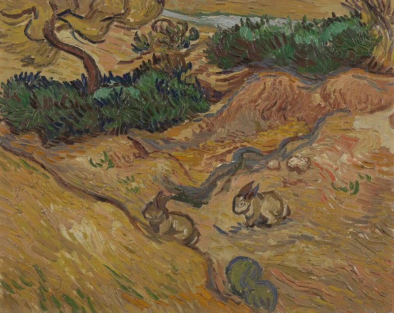 Landskab med kaniner - Vincent van Gogh
