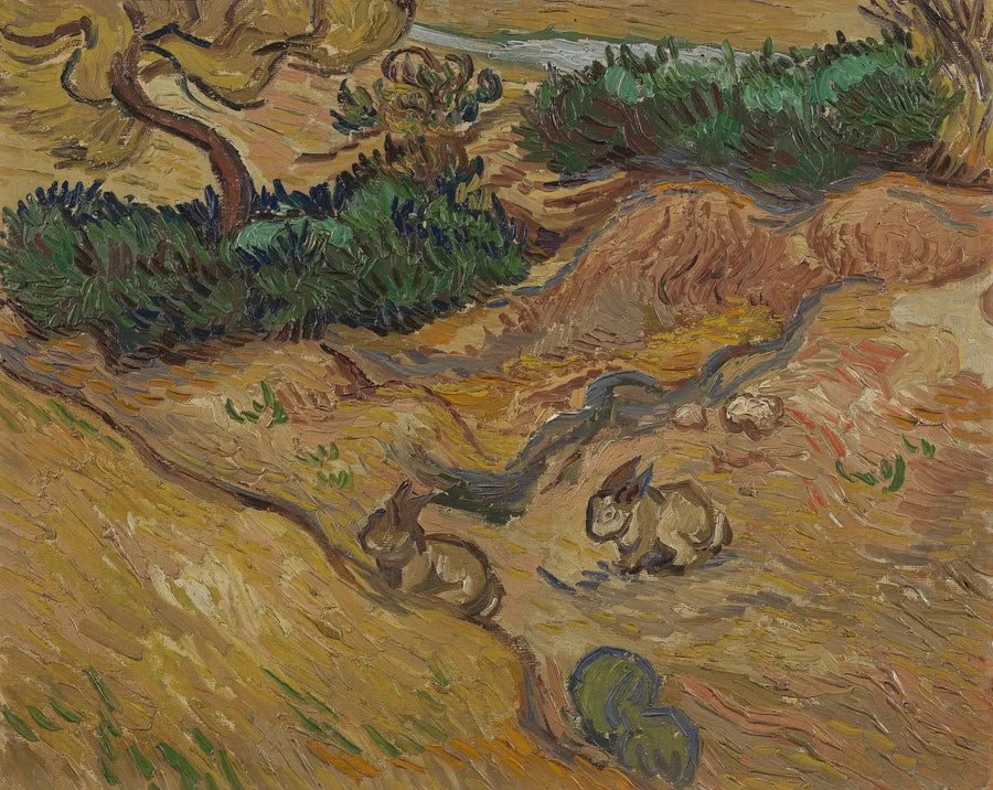 Landskab med kaniner - Vincent van Gogh