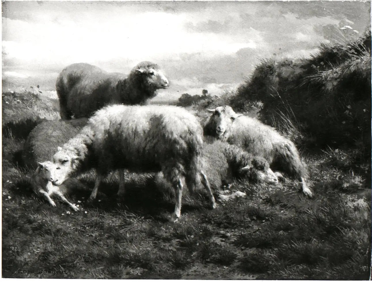 Paysage avec des moutons - Rosa Bonheur - Alpha Reproduction