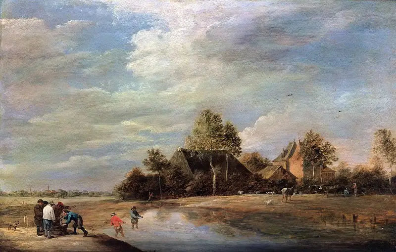 Landskab med fiskere - David Teniers den Yngre