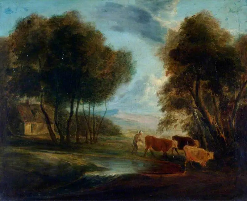Landskab med køer - Thomas Gainsborough