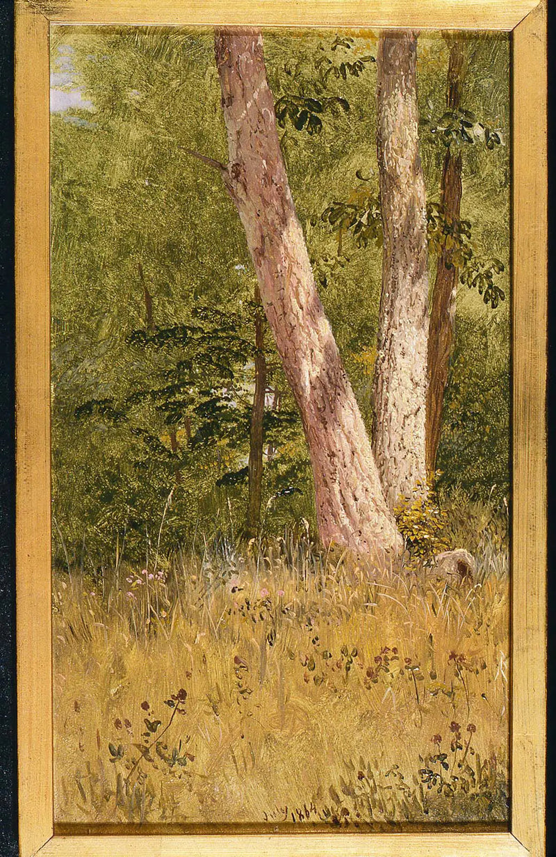 Landskab med to træer - Frederic Edwin Church
