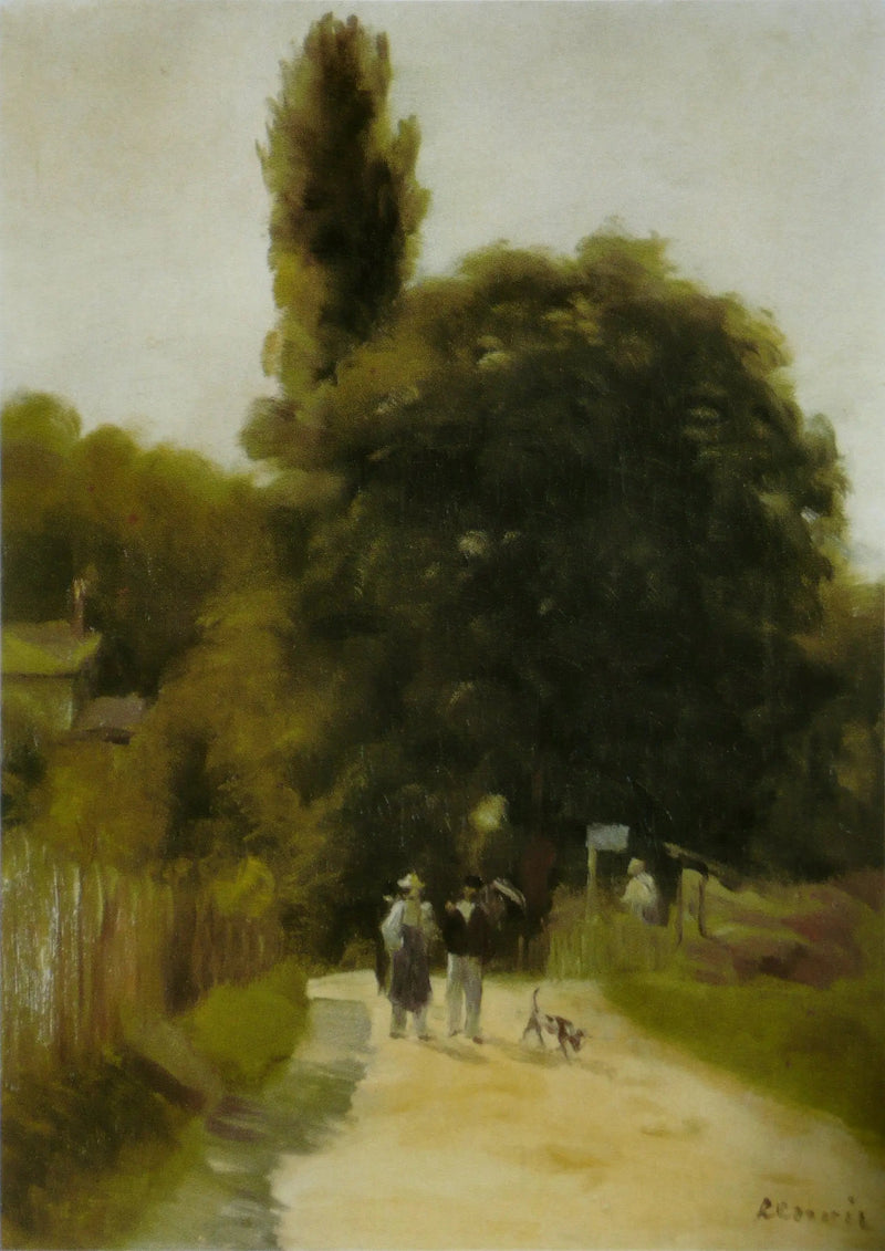 Landskab med to personer - Pierre-Auguste Renoir
