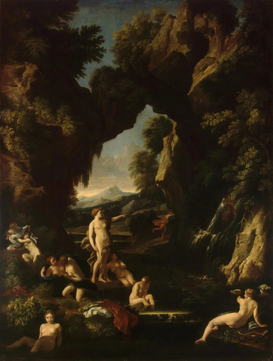 Landskab med Diana og Aktaion - Nicolas Poussin
