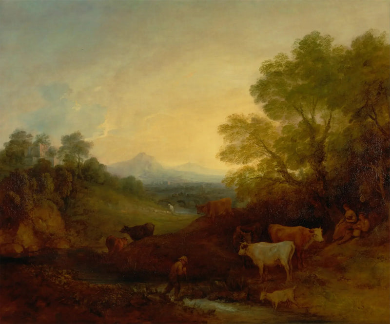 Landskab med kvæg - Thomas Gainsborough