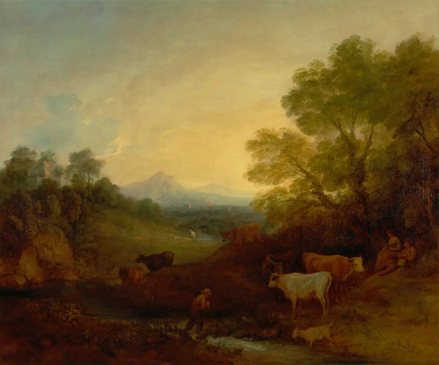 Landskab med kvæg - Thomas Gainsborough