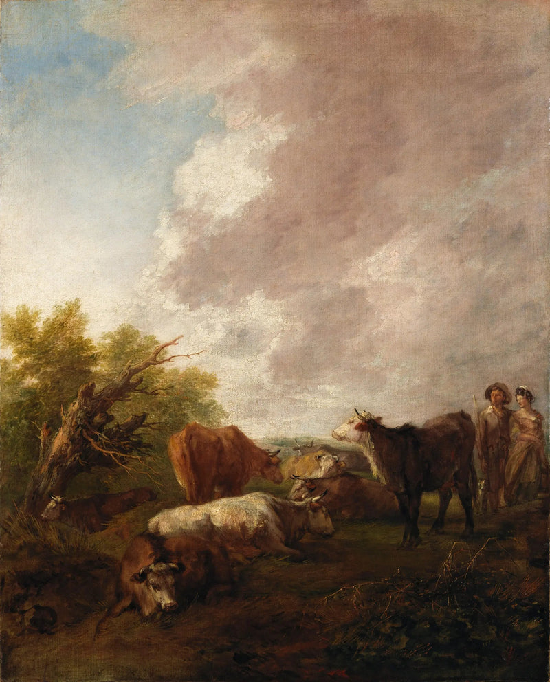 Landskab med kvæg - Thomas Gainsborough