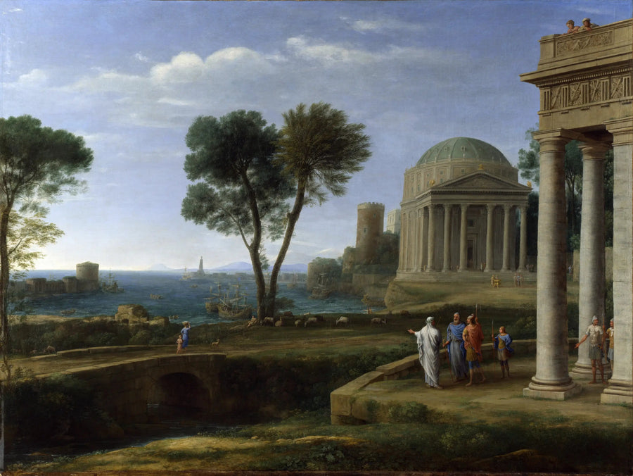Landskab med Æneas på Delos - Claude Lorrain