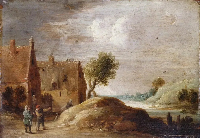 Landskab med figurer - David Teniers den Yngre