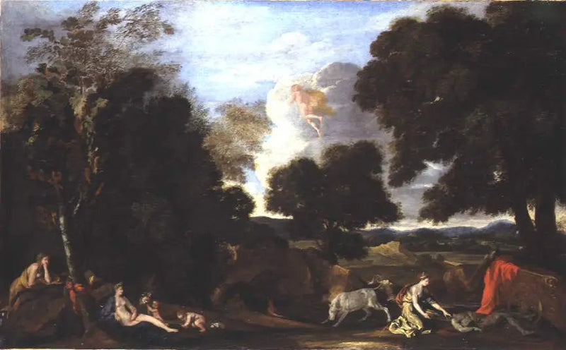 Landskab med Junon og Argus - Nicolas Poussin