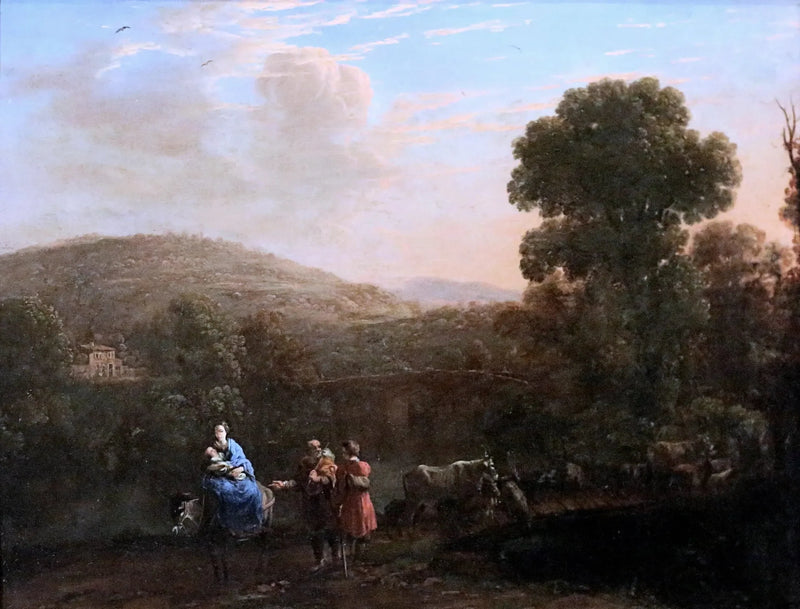 Landskab med flugten til Egypten - Claude Lorrain