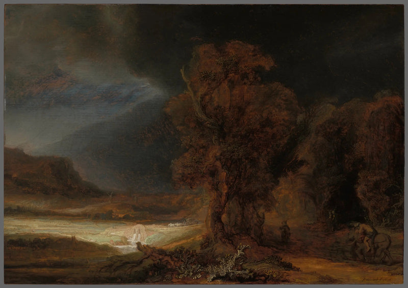 Landskab med den gode samaritaner - Rembrandt