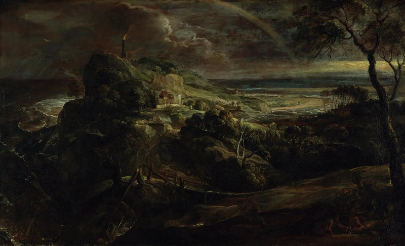 Landskab med skibsforlis af Paul - Peter Paul Rubens