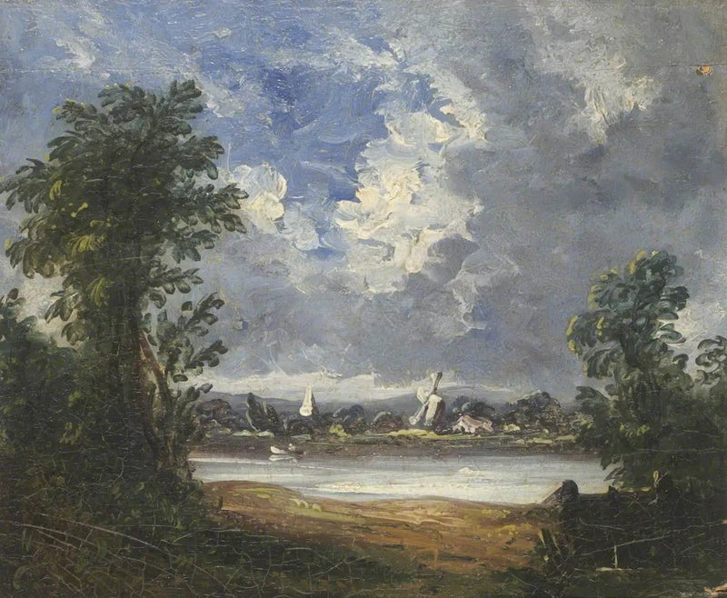 Landskab med vindmølle - John Constable