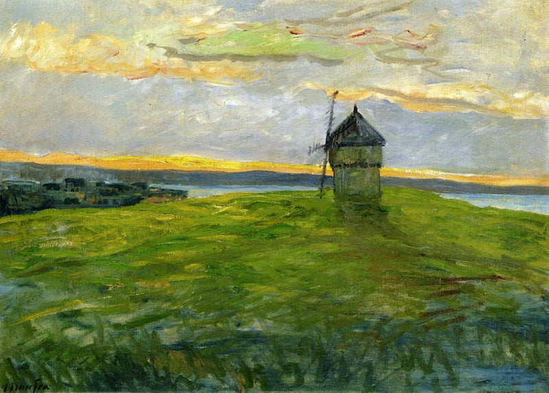 Landskab med vindmølle - Maxime Maufra