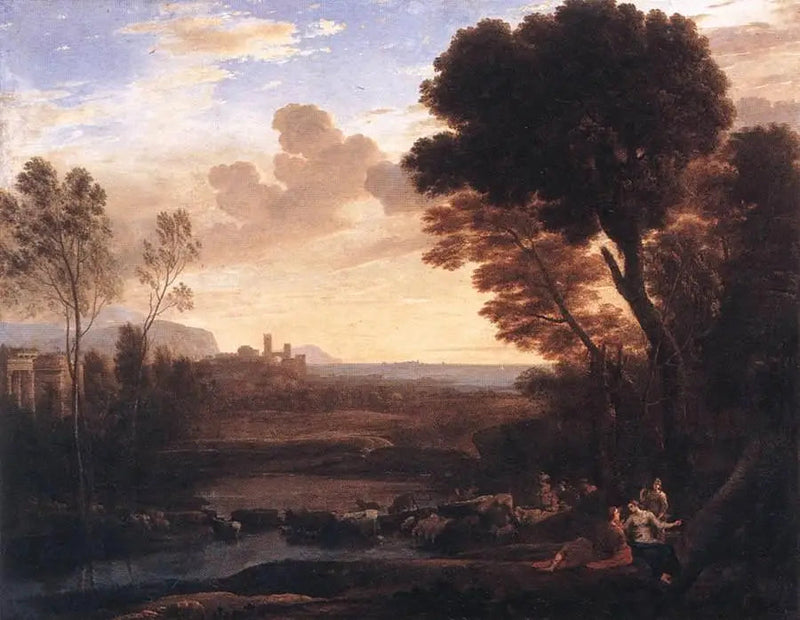 Landskab med Paris og Œnone - Claude Lorrain