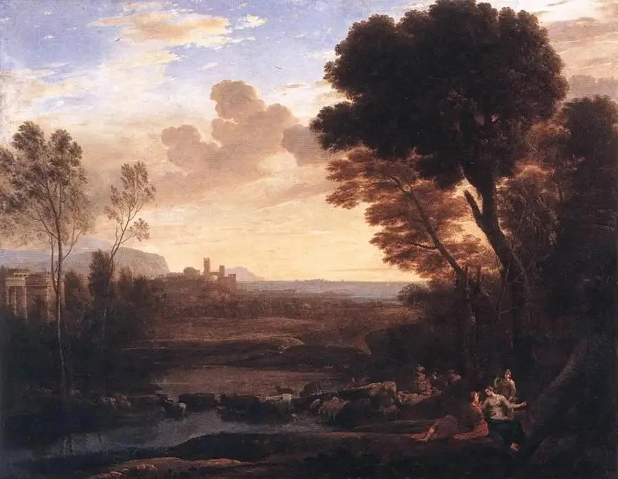 Landskab med Paris og Œnone - Claude Lorrain