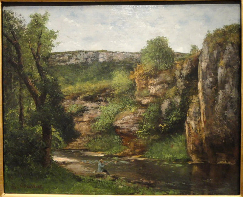 Landskab med fisker - Gustave Courbet