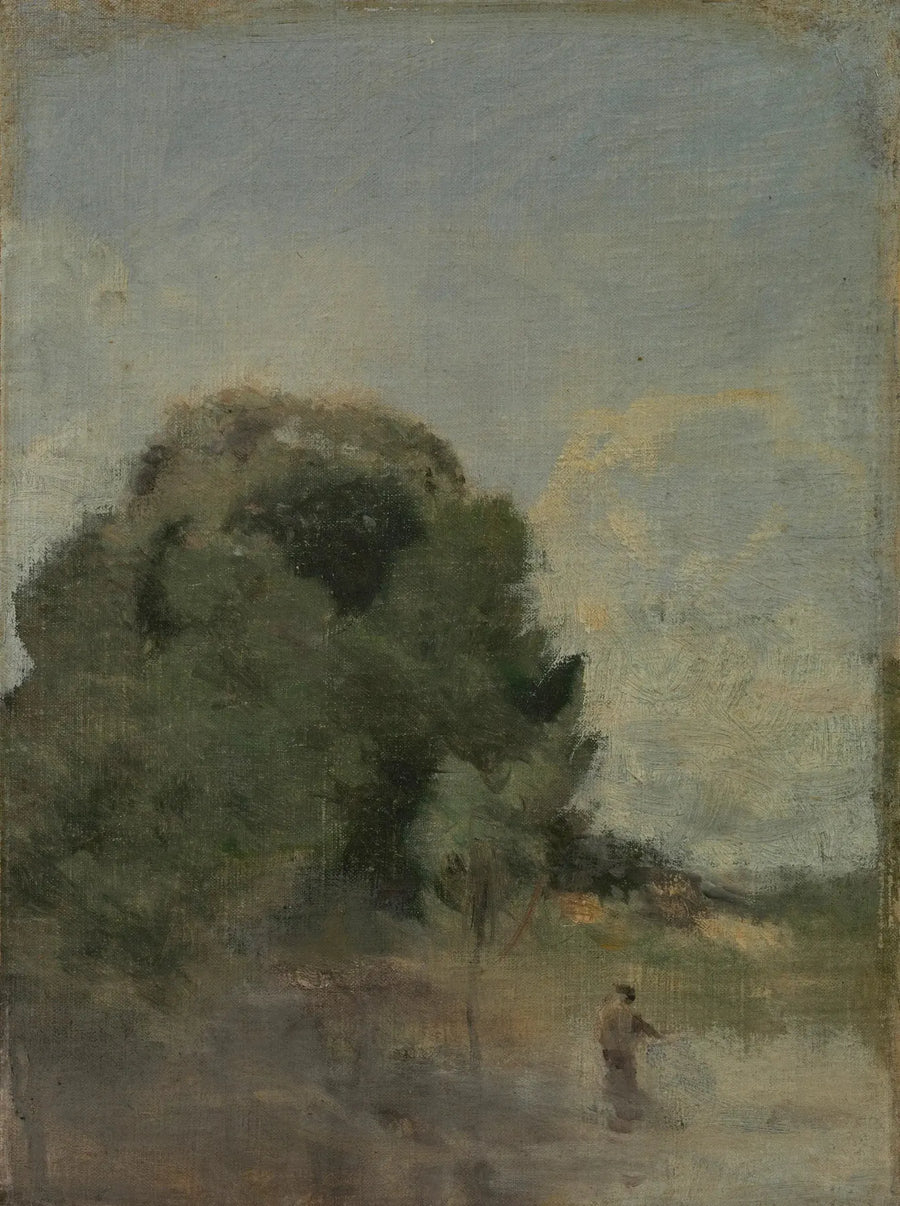 Landskab med fisker - Jean-Baptiste Camille Corot