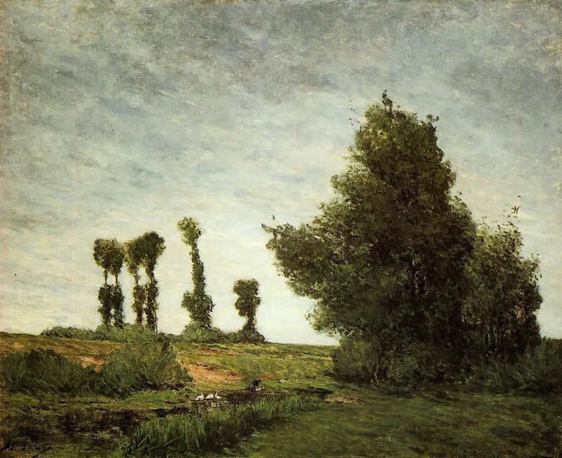 Landskab med popler - Paul Gauguin